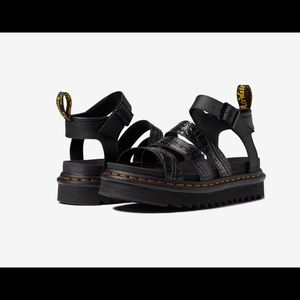 Dr. Martens Women's Blaire Wild Croc Platform Sandals